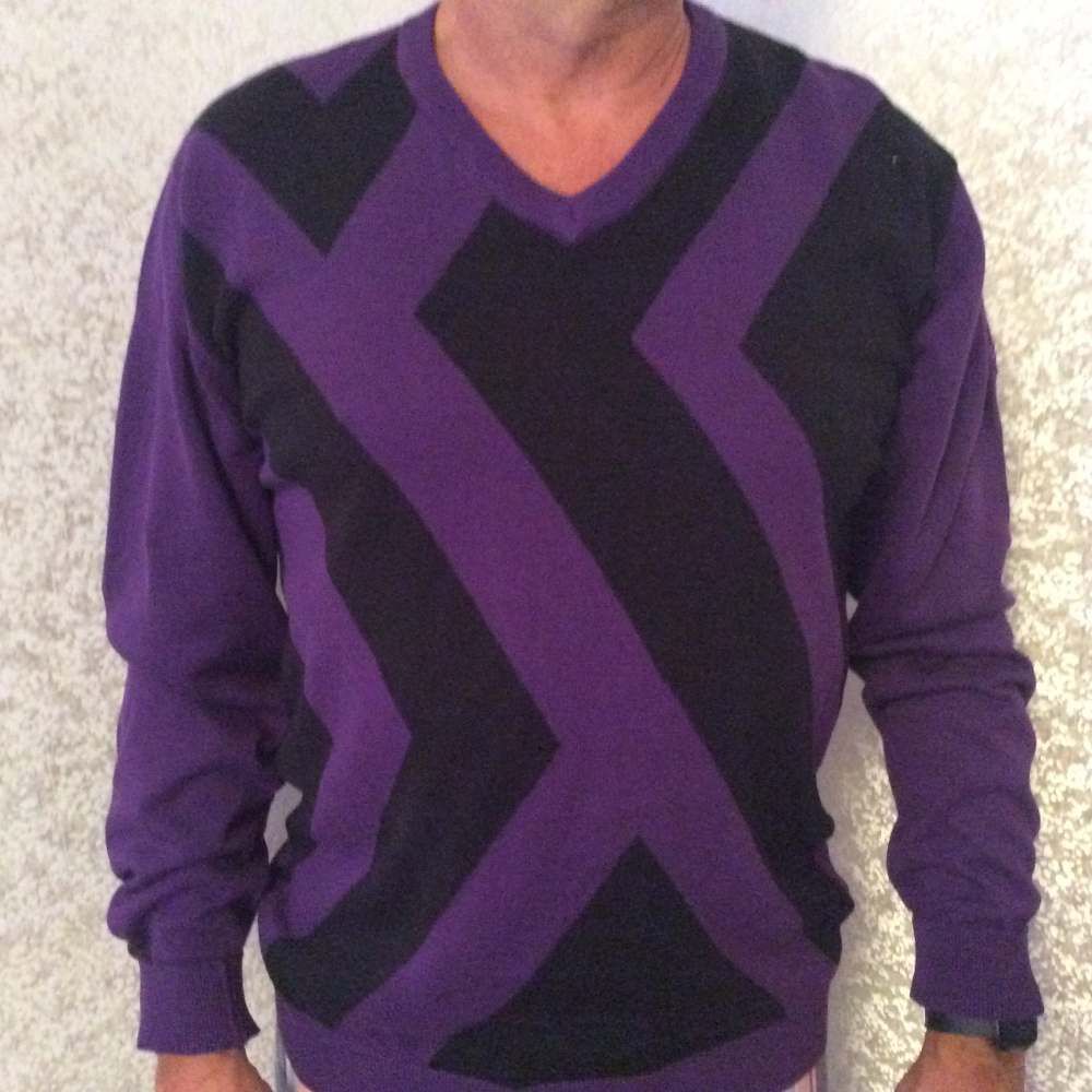 men's v neck golf jumpers