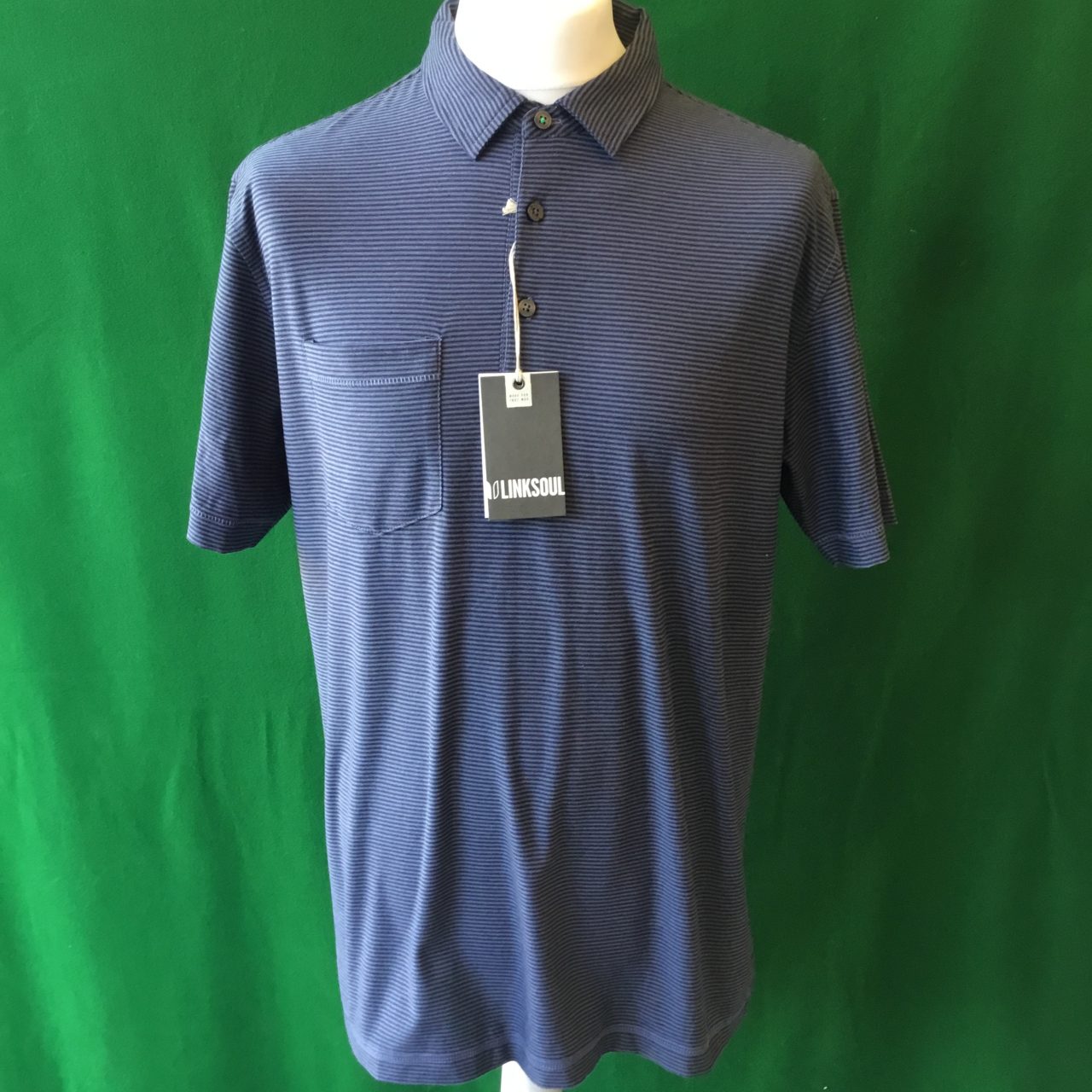Mens Linksoul Polyester/Cotton Short Sleeve Golf Polo Shirt – Large 42 ...