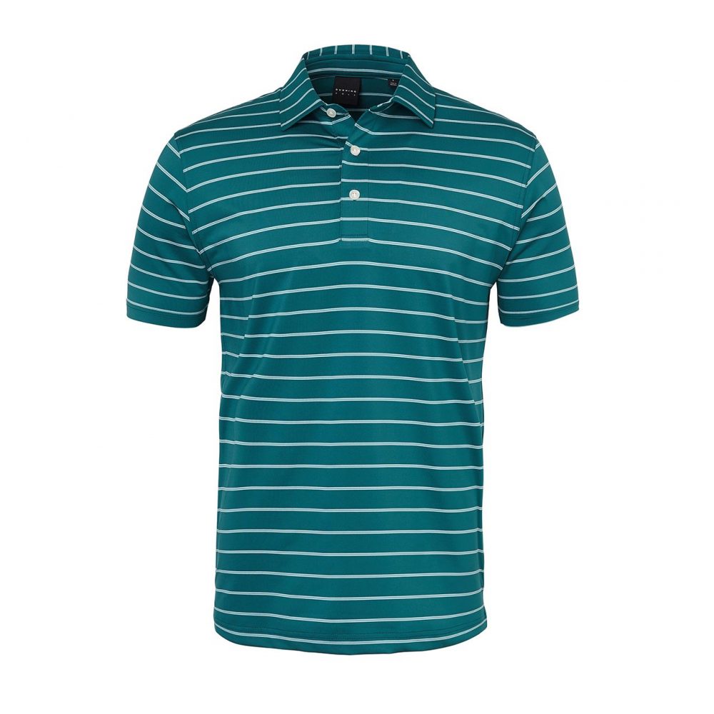 Mens Dunning Short Sleeved Striped Golf Polo Shirt- Small 38-40″ – Pro ...