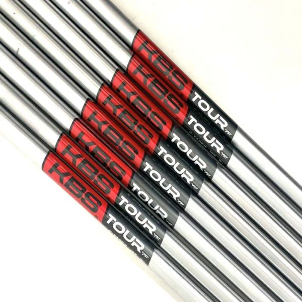 KBS Tour C-Taper Stiff+ Flex Satin Steel Iron Shaft Set #4-G/W (Set of 8)-Pulled - Image 4