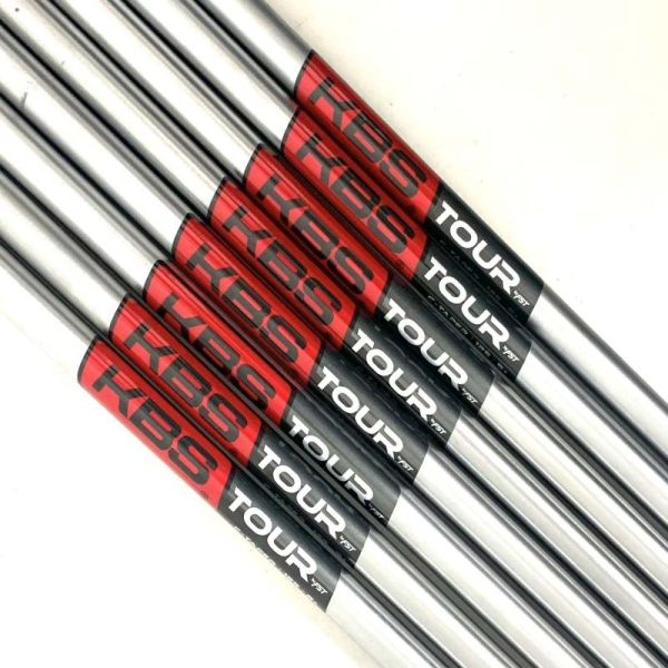 KBS Tour C-Taper Stiff+ Flex Satin Steel Iron Shaft Set #4-G/W (Set of 8)-Pulled