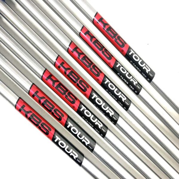 KBS Tour C-Taper 130 X-Stiff Satin Steel Iron Shaft Set 4-P/W - Professionally Pulled