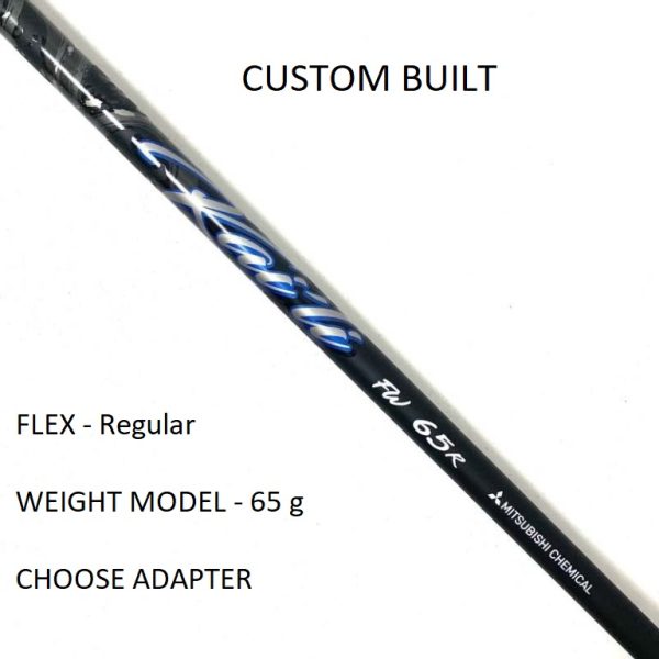 Mitsubishi Kai'li Blue FW 65 Regular Flex Fairway Shaft - Custom Built