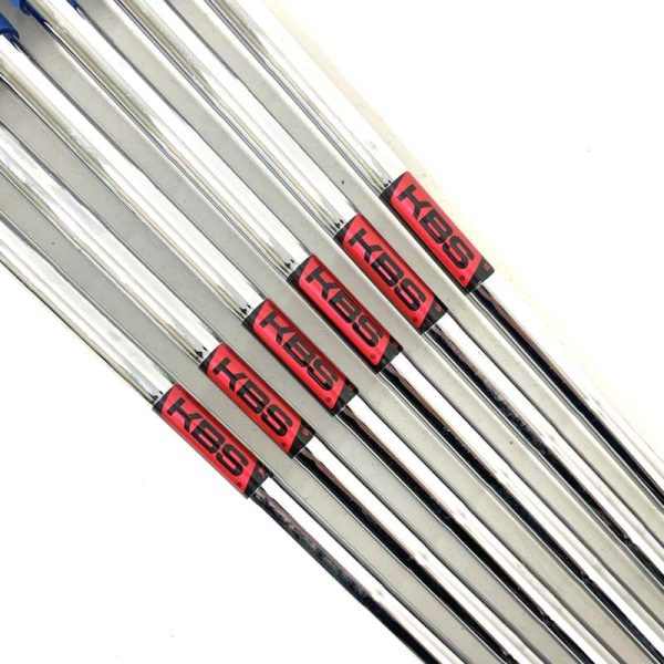 KBS Tour Parallel Tip Stiff Flex Steel Iron Shaft Set 5-P/W - Professionally Pulled