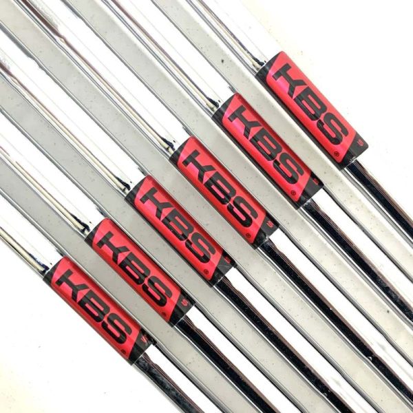 KBS Tour Parallel Tip Stiff Flex Steel Iron Shaft Set 5-P/W - Professionally Pulled - Image 4