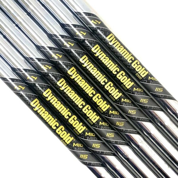 Dynamic Gold S300 Mid 115 Stiff Flex Iron Shaft Set 4-PW (Set of 7) - Pulled