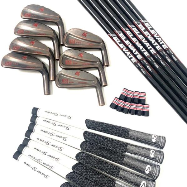Itobori Black Copper Split Iron Club Set-P/W-#4 Iron with Elevate Tour Stiff Flex Shafts - Image 5