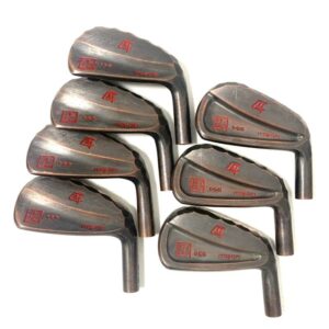Itobori Black Copper Split Iron Club Set-P/W-#4 Iron with Elevate Tour Stiff Flex Shafts