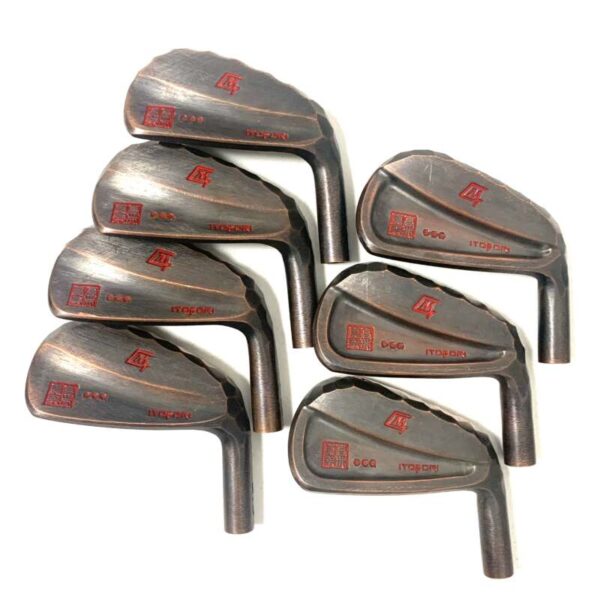 Itobori Black Copper Split Iron Club Set-P/W-#4 Iron with Elevate Tour Stiff Flex Shafts