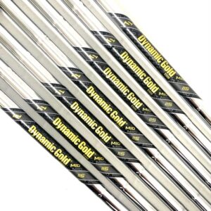 Dynamic Gold Mid 115 S300 Stiff Flex Iron Shaft Set #4-P/W - Professionally Pulled