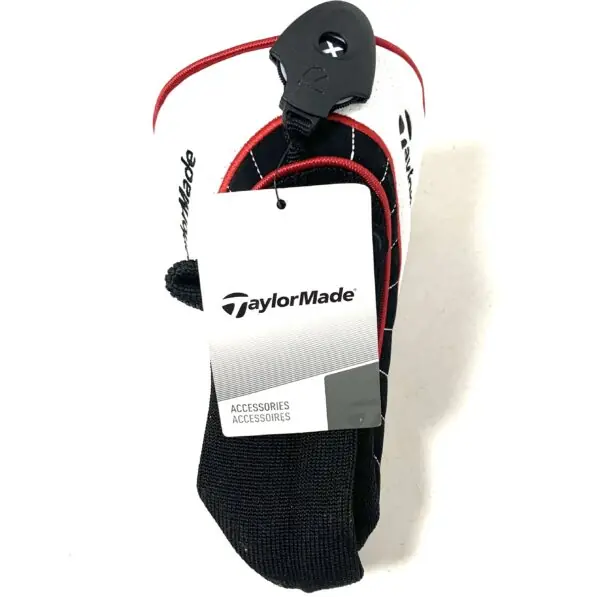 TaylorMade Fairway Head Cover - White, Black and Red - Image 2